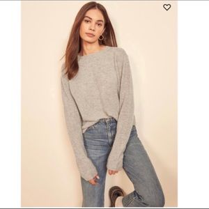 REFORMATION Heather Grey Sweater